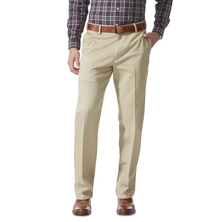 Men's Dockers&reg; Classic Fit Comfort Stretch Khaki Pants D3, Size: 32x32, Beig/green (beig/khaki)