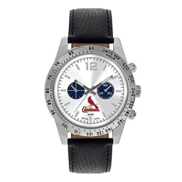Men's Game Time St. Louis Cardinals Letterman Watch, Black