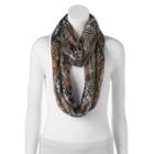 Apt. 9&reg; Print Patchwork Infinity Scarf, Women's, Black