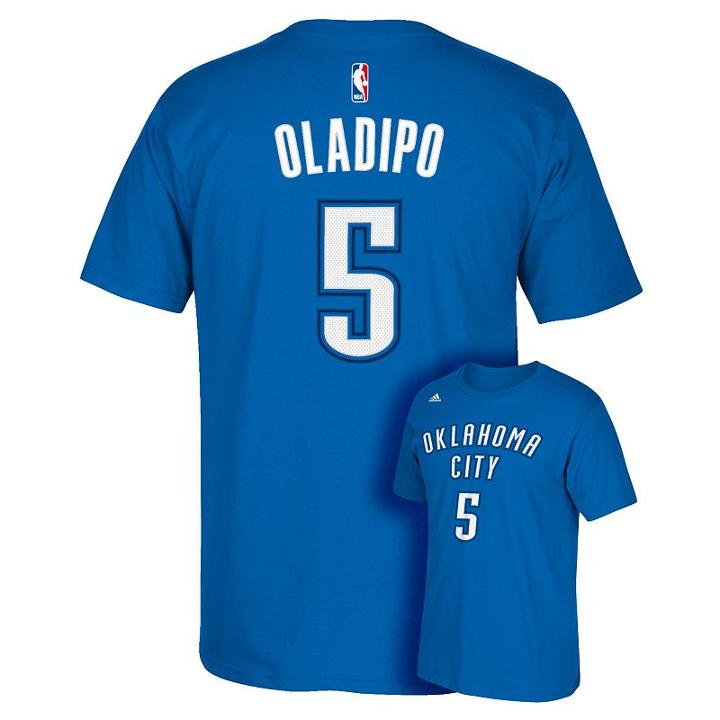 Men's Adidas Oklahoma City Thunder Victor Oladipo Player Tee, Size: Large, Blue