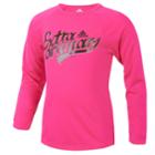 Girls 7-16 Adidas Long Sleeve Extraordinary Tee, Size: Large, Med Pink
