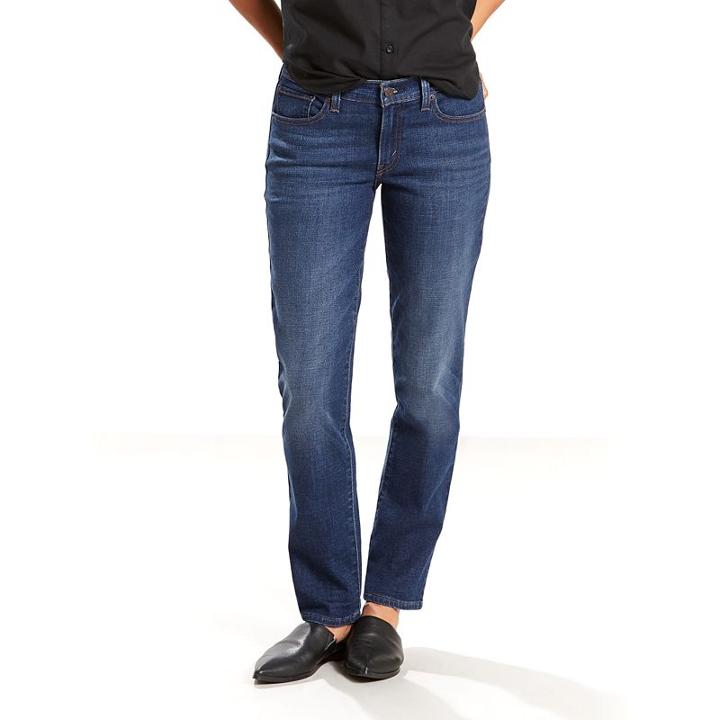 Women's Levi's&reg; 414 Classic Straight Jeans, Size: 27(us 4)m, Dark Blue