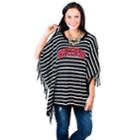 Women's Gameday Couture Wisconsin Badgers Fringed Poncho, Size: Medium/large, Grey (charcoal)