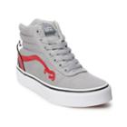 Vans Ward Hi Monster Boys Skate Shoes, Size: 4, Light Grey