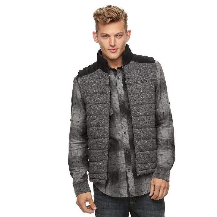 Big & Tall Rock & Republic Quilted Vest, Men's, Size: Xxl Tall, Black