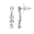 Lc Lauren Conrad Nickel Free Linear Drop Earrings, Women's, Silver