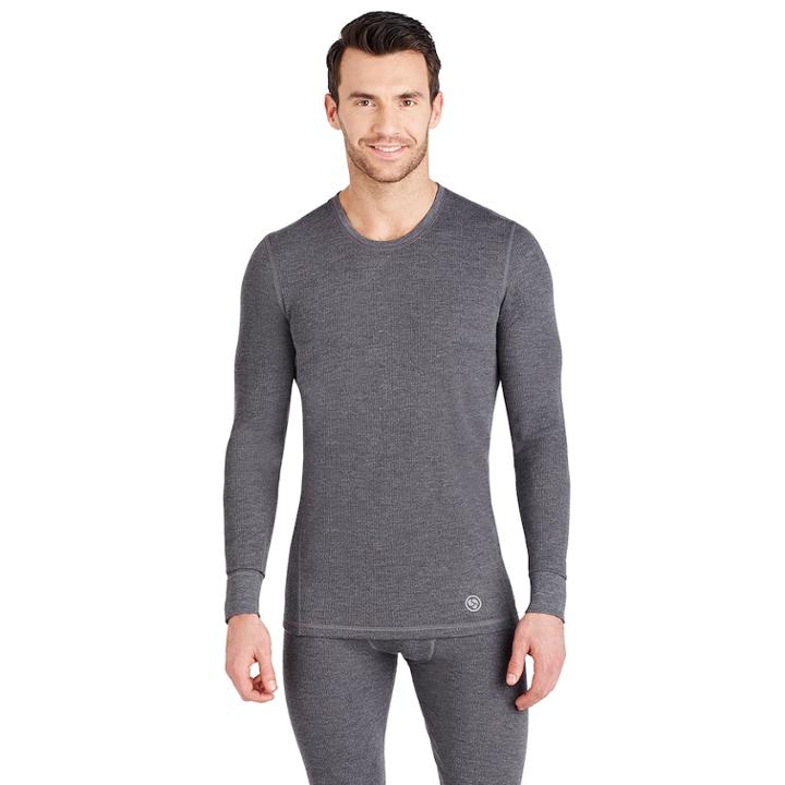 Big & Tall Climatesmart By Cuddl Duds&reg; Pro Extreme Crewneck Tee, Men's, Size: Xxl Tall, Med Grey