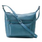Ili Leather Front Pocket Crossbody Bag, Women's, Blue