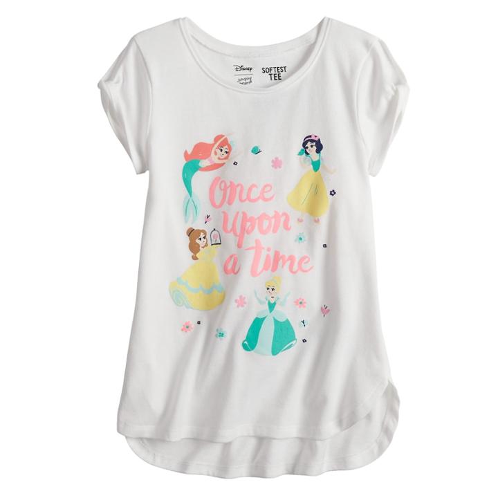 Disney Princess Ariel, Snow White, Belle & Cinderella Girls 4-10 Graphic Tee By Disney/jumping Beans&reg;, Size: 5