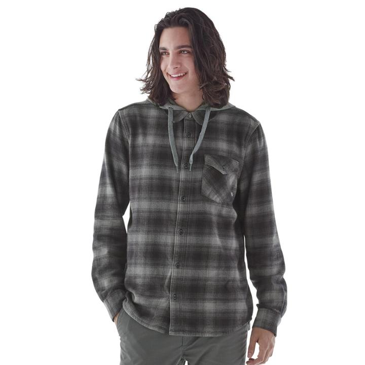 Men's Vans Shaded-k Hooded Jacket, Size: Large, Dark Grey