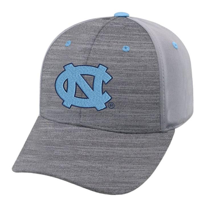 Adult North Carolina Tar Heels Steam Performance Adjustable Cap, Men's, Med Grey