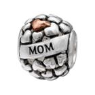Individuality Beads Sterling Silver Mom Heart Bead, Women's