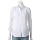 Women's Apt. 9&reg; Structured Shirt, Size: Small, White
