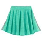 Girls Plus Size So&reg; French Terry Space-dyed Circle Skirt, Size: 12 1/2, Turquoise/blue (turq/aqua)