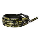 Adult Iowa Hawkeyes Leather Wrap Bracelet, Adult Unisex, Black