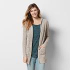Women's Sonoma Goods For Life&trade; Marled Cardigan, Size: Medium, Med Brown