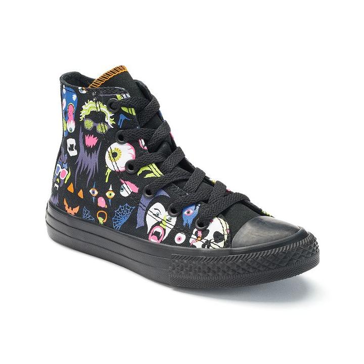 Kid's Converse Chuck Taylor All Star Heebie Jeebie High-top Sneakers, Size: 3, Black