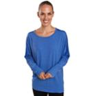 Women's Jockey Sport Philosophy Long Sleeve Top, Size: Large, Dark Blue