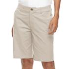Women's Croft & Barrow&reg; Twill Bermuda Shorts, Size: 10, Lt Beige