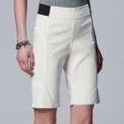 Women's Simply Vera Vera Wang Modern Bermuda Shorts, Size: Xl, White
