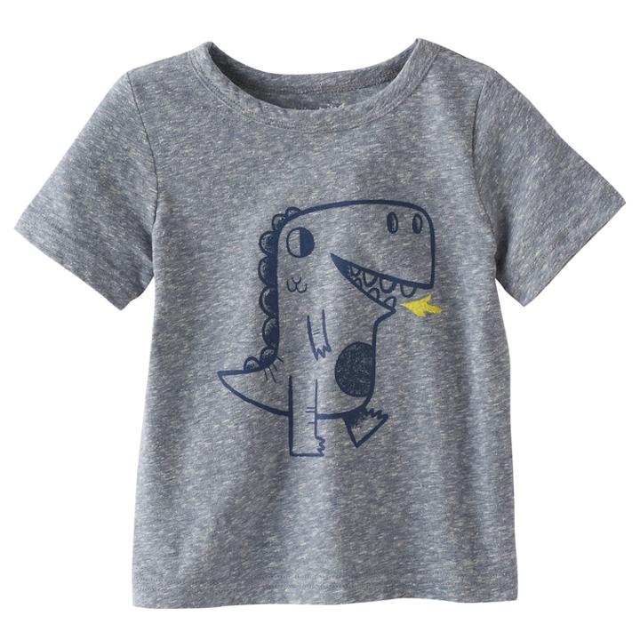 Baby Boy Jumping Beans&reg; Heathered Graphic Tee, Size: 6 Months, Dark Blue