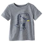 Baby Boy Jumping Beans&reg; Heathered Graphic Tee, Size: 6 Months, Dark Blue