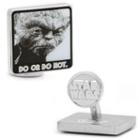 Star Wars Yoda Do Or Do Not Cuff Links, Men's, Grey