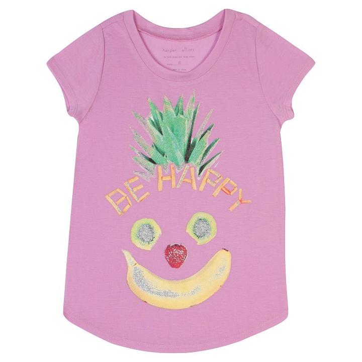 Girls 7-16 & Plus Size Harper & Elliott Rounded-hem Food Graphic Tee, Size: Large, Lt Purple