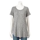 Women's Juicy Couture Marled Tee, Size: Large, Med Grey