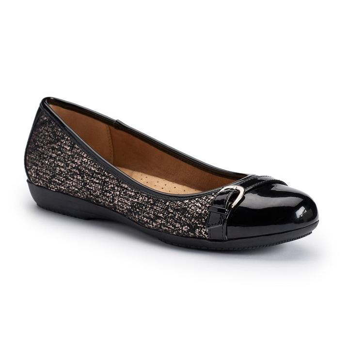 Croft & Barrow&reg; Women's Ortholite Quilted Ballet Flats, Size: 7, Grey