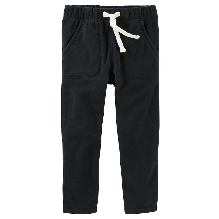 Boys 4-12 Oshkosh B'gosh&reg; Microfleece Pants, Size: 12, Black