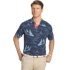Men's Izod Classic-fit Chambray Woven Button-down Shirt, Size: Medium, Dark Blue