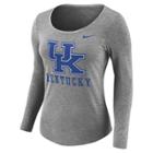 Women's Nike Kentucky Wildcats Logo Tee, Size: Medium, Gray