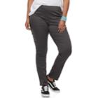 Juniors' Plus Size So&reg; Pull-on Leggings, Teens, Size: 3xl, Med Grey