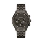 Caravelle Men's Gunmetal Ion-plated Stainless Steel Chronograph Watch - 45a141, Size: Large, Grey
