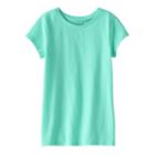 Girls 4-10 Jumping Beans&reg; Short-sleeved Solid Tee, Size: 7, Turquoise/blue (turq/aqua)