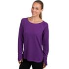 Women's Jockey Sport Kinetic High Low Yoga Top, Size: Small, Purple Oth