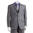 Men's Steve Harvey Gray Striped Suit Jacket, Size: 48 Long, Grey