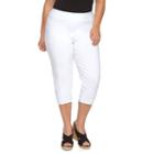 Plus Size Dana Buchman Millennium Pull-on Capris, Women's, Size: 1xl, Natural