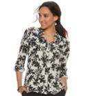 Women's Apt. 9&reg; Convertible Button Tab Blouse, Size: Xs, Light Grey