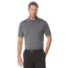 Big & Tall Men's Grand Slam Classic-fit Patterned Driflow Performance Golf Polo, Size: Xxl Tall, Grey Other