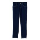 Girls 4-7 Sonoma Goods For Life&trade; French Terry Skinny Jeggings, Girl's, Size: 6, Dark Blue