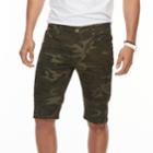Men's Xray Slim-fit Camo Moto Stretch Denim Shorts, Size: 38, Med Green
