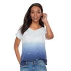 Petite Sonoma Goods For Life&trade; Dolman Short Sleeve Tee, Women's, Size: Xs Petite, Blue