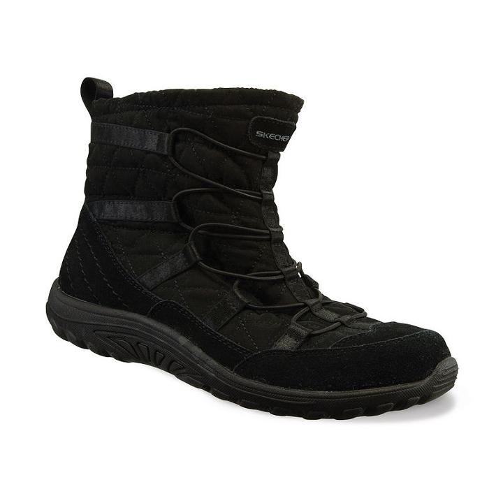 Skechers Relaxed Fit Reggae Fest Steady Women's Quilted Boots, Size: 5.5, Grey (charcoal)
