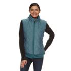 Women's High Sierra Lynn Quilted Insulated Bomber Vest, Size: Medium, Green