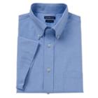 Men's Croft & Barrow&reg; Button-down Collar Dress Shirt, Size: L 16.5-17, Blue (navy)