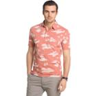 Men's Van Heusen Classic-fit Leaf Polo, Size: Large, Orange Oth