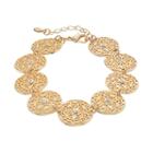 Lc Lauren Conrad Filigree Disc Bracelet, Women's, Gold