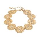 Lc Lauren Conrad Filigree Disc Bracelet, Women's, Gold